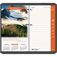 House of Doolittle - 365 Sheet, 3-1/2 x 6", Desk Calendar Refill - Nature - USA Tool & Supply