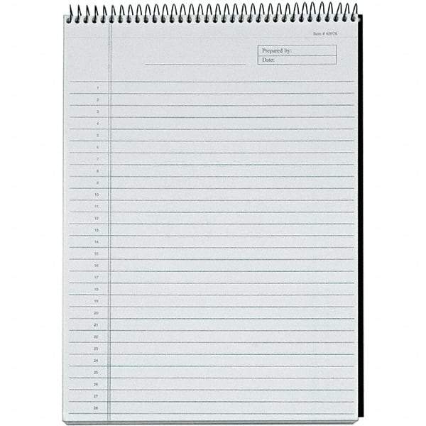 TOPS - 60 Sheet, 8-1/2 x 11-3/4", Legal/Wide (Style) Planning Pad - Black - USA Tool & Supply