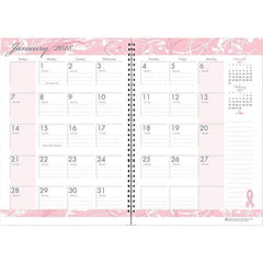 House of Doolittle - 24 Sheet, 7 x 10", Monthly Planner - Pink - USA Tool & Supply