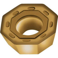 Walter - ODMT0605 D57 Grade WKP35G Carbide Milling Insert - TiAlN/TiN Finish, 5.56mm Thick, 5/8" Inscribed Circle, 0.8mm Corner Radius - USA Tool & Supply