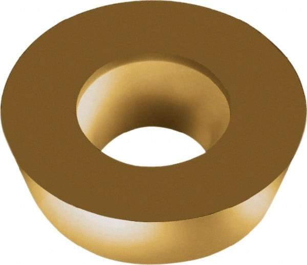 Walter - RDMX1604M0 A27 Grade WKP35G Carbide Milling Insert - TiAlN/TiN Finish, 4.76mm Thick, 16mm Inscribed Circle, 8mm Corner Radius - USA Tool & Supply