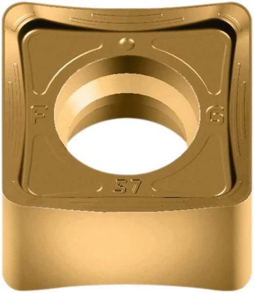 Walter - SNMX120520 D27 Grade WKP35G Carbide Milling Insert - TiAlN/TiN Finish, 6.4mm Thick, 1/2" Inscribed Circle, 2mm Corner Radius - USA Tool & Supply