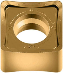 Walter - SNMX120520 D27 Grade WKP35G Carbide Milling Insert - TiAlN/TiN Finish, 6.4mm Thick, 1/2" Inscribed Circle, 2mm Corner Radius - USA Tool & Supply