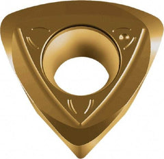 Walter - P26379R25 A27 Grade WKP35G Carbide Milling Insert - TiAlN/TiN Finish, 5.56mm Thick, 13mm Inscribed Circle, 2mm Corner Radius - USA Tool & Supply