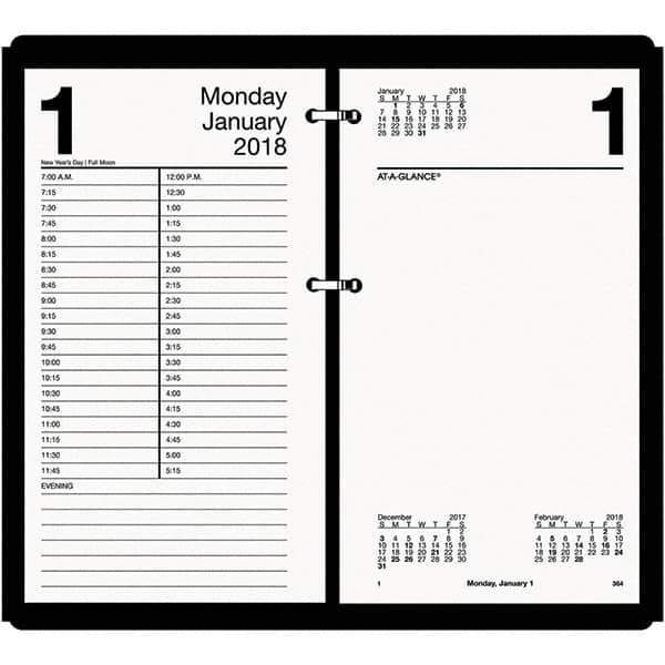 AT-A-GLANCE - 730 Sheet, 4-1/2 x 8", Calendar Refill - White - USA Tool & Supply