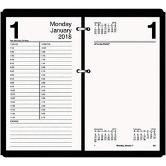 AT-A-GLANCE - 730 Sheet, 4-1/2 x 8", Calendar Refill - White - USA Tool & Supply