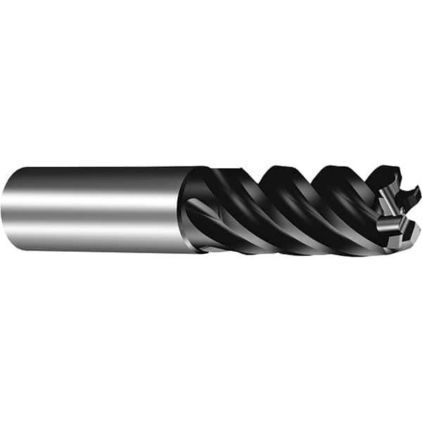 Sandvik Coromant - 8mm, 5 Flute, Solid Carbide, 0.5mm Corner Chamfer End Mill - 42° Helix, 18mm LOC - USA Tool & Supply