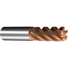 Sandvik Coromant - 8mm, 5 Flute, Solid Carbide, 0.5mm Corner Chamfer End Mill - 42° Helix, 18mm LOC - USA Tool & Supply