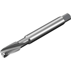 Sandvik Coromant - 3 Flute 6HX Spiral Flute Tap - Powdered Metal High Speed Steel, AlCrN Finish - USA Tool & Supply