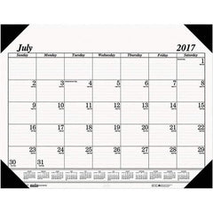 House of Doolittle - 14 Sheet, 22 x 17", Desk Pad Calendar - White - USA Tool & Supply