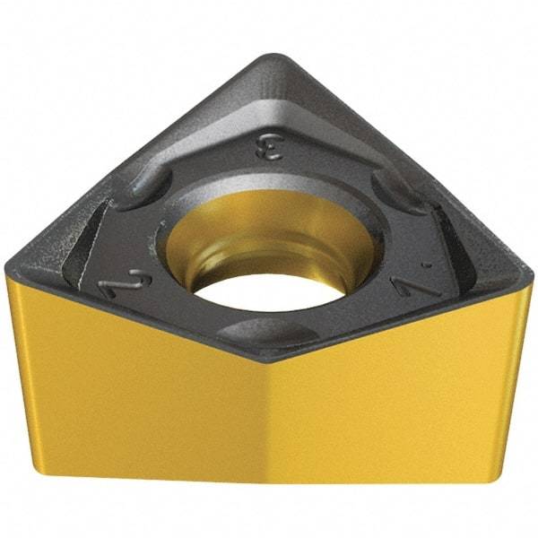 Iscar - H690 WNMU070512 MM Grade IC808 Carbide Milling Insert - TiAlN/AlTiN/TiN Finish, 5.8mm Thick, 11.5mm Inscribed Circle, 1.2mm Corner Radius - USA Tool & Supply