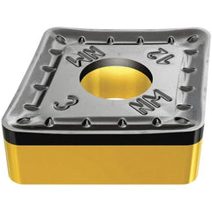 Iscar - CNMM643 NM Grade IC830 Carbide Turning Insert - TiAlN/AlTiN/TiN Finish, 80° Diamond, 19.05mm Inscr Circle, 6.35mm Thick, 1.2mm Corner Radius - USA Tool & Supply