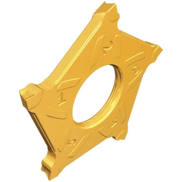 Iscar - PENTAD40N300 Grade IC808, 3mm Cutting Width Carbide Cutoff Insert - Right Hand Lead Angle, 0.2mm Corner Radius, TiAlN Finish - USA Tool & Supply