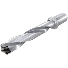 Iscar - 1.299 to 1.335" Diam, 5xD, 6.49" Max Drill Depth, 1-1/4" Shank Diam, 10.36" OAL, Replaceable Tip Drill - HFP-IQ Insert, 33 Seat Size, DFN Toolholder, Series ChamIOdrill - USA Tool & Supply
