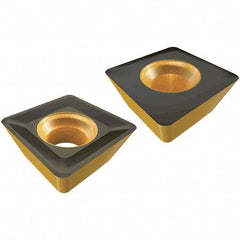 Iscar - SDHX120508 N Grade IC882 Carbide Milling Insert - TiAlN/TiN Finish, 4.94mm Thick, 1/32" Corner Radius - USA Tool & Supply