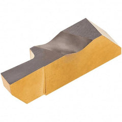 Iscar - 3062INGD Grade IC807, 1.57mm Cutting Width Carbide Grooving Insert - 3.05mm Max Depth of Cut, Left Hand, 0.19mm Corner Radius, TiAlN/TiN Finish - USA Tool & Supply