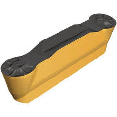 Iscar - 4020GRIP Grade IC5010, 4mm Cutting Width Carbide Grooving Insert - 2mm Max Depth of Cut, 2mm Corner Radius, TiCN/Al2O3/TiN Finish - USA Tool & Supply