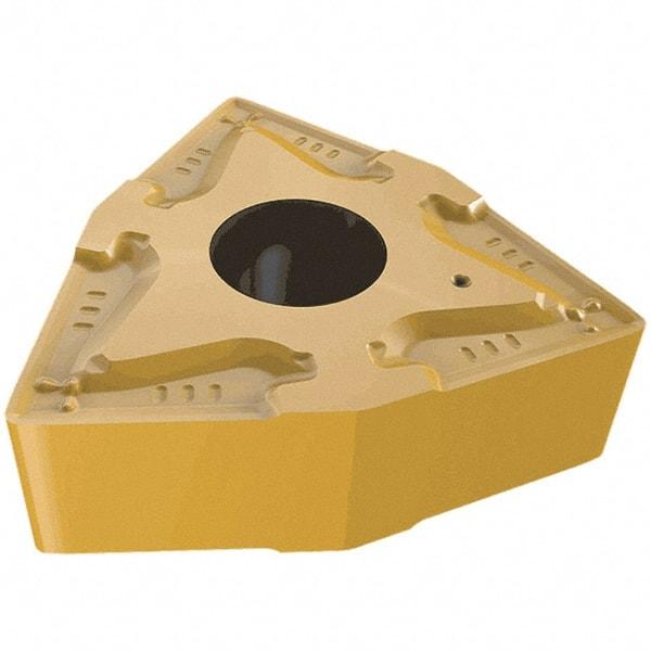 Iscar - WNMG3-1 FWA Grade IC520N Carbide Turning Insert - TiCN/TiN Finish, 80° Trigon, 9.52mm Inscr Circle, 3.97mm Thick, 0.4mm Corner Radius - USA Tool & Supply