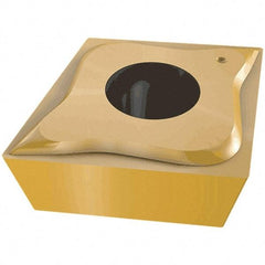 Iscar - CCMT3-2 FPC Grade IC520N Carbide Turning Insert - TiCN/TiN Finish, 80° Diamond, 9.52mm Inscr Circle, 3.97mm Thick, 0.8mm Corner Radius - USA Tool & Supply