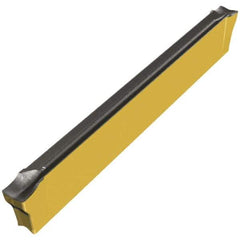 Iscar - DGL3002 Grade IC830, 3mm Cutting Width Carbide Cutoff Insert - Left Hand Lead Angle, TiAlN/AlTiN/TiN Finish - USA Tool & Supply
