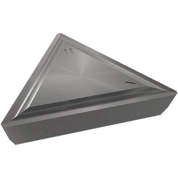 Iscar - TPMR321 FTF Grade IC20N Carbide Turning Insert - Uncoated, 60° Triangle, 9.52mm Inscr Circle, 3.18mm Thick, 0.4mm Corner Radius - USA Tool & Supply