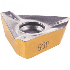 Iscar - HM390 TDKT1907 PDTR Grade IC808 Carbide Milling Insert - TiAlN/AlTiN/TiN Finish, 0.276" Thick, 14mm Inscribed Circle, 0.79mm Corner Radius - USA Tool & Supply