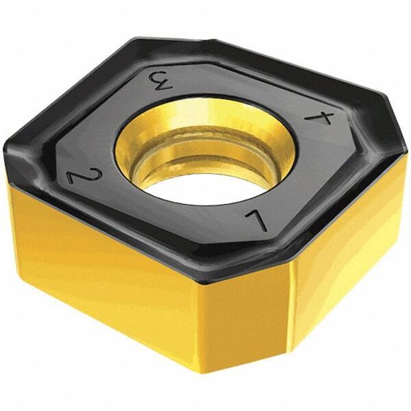 Iscar - S845 SNMU1806 MM Grade IC845 Carbide Milling Insert - AlTiN Finish, 7mm Thick, 18.8mm Inscribed Circle, 1mm Corner Radius - USA Tool & Supply