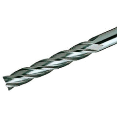 Iscar - 8mm, 50mm LOC, 8mm Shank Diam, 150mm OAL, 4 Flute, Solid Carbide Square End Mill - Single End, TiAlN Finish, Spiral Flute, 30° Helix, Centercutting, Right Hand Cut, Right Hand Flute - USA Tool & Supply