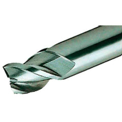 Iscar - 12mm, 12mm LOC, 12mm Shank Diam, 73mm OAL, 3 Flute, Solid Carbide Square End Mill - Single End, Uncoated, Spiral Flute, 45° Helix, Centercutting, Right Hand Cut, Right Hand Flute - USA Tool & Supply