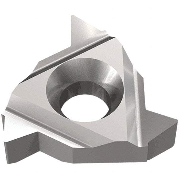 Iscar - 0.75 to 2mm Pitch, Internal/External Thread, Partial Profile 60° Standard, MT3 Grade IC908 Thread Mill Insert - Carbide, TiAlN Coating - USA Tool & Supply