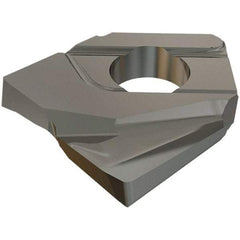 Iscar - HCCD200-R2.0 QF Grade IC908 Carbide Milling Insert - TiAlN Finish, 4.65mm Thick, 2mm Corner Radius - USA Tool & Supply