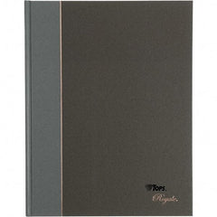 TOPS - 96 Sheet, 10-1/2 x 8", Legal/Wide (Style) Business Notebook - Black & Gray - USA Tool & Supply