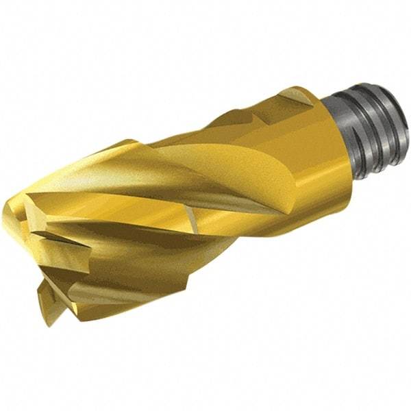 Iscar - MM ET CF Grade IC908 Carbide End Milling Tip Insert - TiAlN Finish, 8 Flutes, 11mm Cutting Diam, 3.5mm Depth of Cut, 16.5mm Extension, 0.039" Cnr Rad - USA Tool & Supply