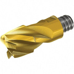 Iscar - MM ET CF Grade IC908 Carbide End Milling Tip Insert - TiAlN Finish, 8 Flutes, 11mm Cutting Diam, 3.5mm Depth of Cut, 16.5mm Extension, 0.039" Cnr Rad - USA Tool & Supply