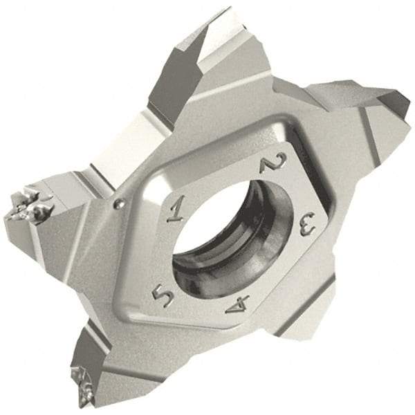 Iscar - PENTA24 Grade IC908, External BSF, BSPT & Whitworth Threading Insert - 14 TPI Ext Pitch, Right Hand Insert, TiAlN Finish, Carbide - USA Tool & Supply