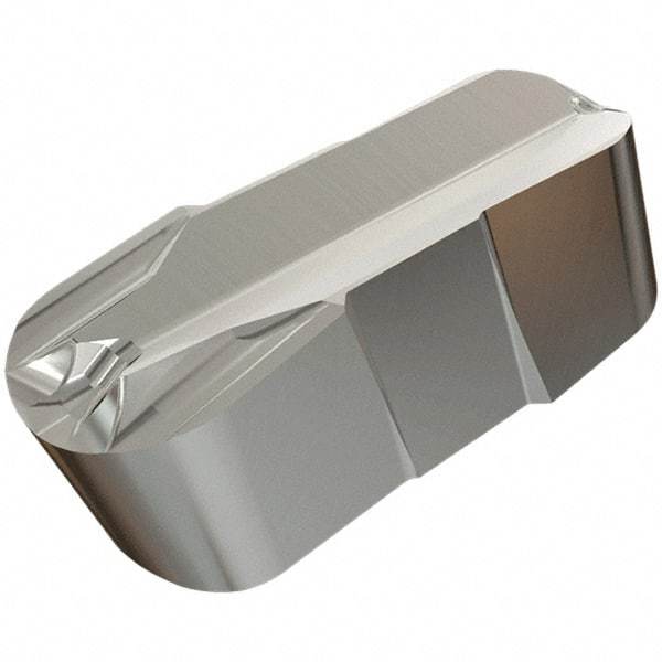 Iscar - 6.00E-3.00GIF Grade IC520, 6mm Cutting Width Carbide Grooving Insert - 3mm Max Depth of Cut, 3mm Corner Radius, Uncoated - USA Tool & Supply