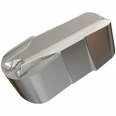 Iscar - 6.00E-3.00GIF Grade IC520, 6mm Cutting Width Carbide Grooving Insert - 3mm Max Depth of Cut, 3mm Corner Radius, Uncoated - USA Tool & Supply