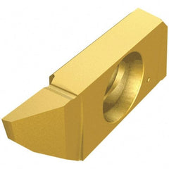 Iscar - SCIR22-ER00 Grade IC1008, 0.7mm Cutting Width Carbide Cutoff Insert - Right Hand Lead Angle, TiAlN/TiN Finish - USA Tool & Supply