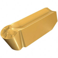 Iscar - 6.00-3.00GIPY Grade IC4, 6mm Cutting Width Carbide Grooving Insert - 3mm Corner Radius, Uncoated - USA Tool & Supply