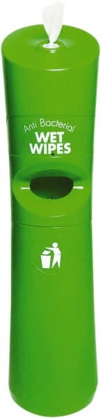 Addgards - Green Polyethylene Manual Wipe Dispenser - Exact Industrial Supply