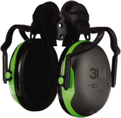 3M - Hard Hat Cap Mounted Black Earmuffs - 20 NRR Rating - USA Tool & Supply