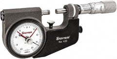 Starrett - Mechanical Indicating Micrometers Minimum Measurement (Inch): 0 Maximum Measurement (Inch): 1 - USA Tool & Supply