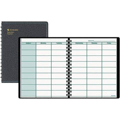 AT-A-GLANCE - 52 Sheet, 8-1/2 x 10-7/8", Teacher's Planner - Black - USA Tool & Supply