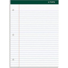 TOPS - 100 Sheet, 8-1/2 x 11-3/4", Legal/Wide (Style) Writing Pad - White - USA Tool & Supply