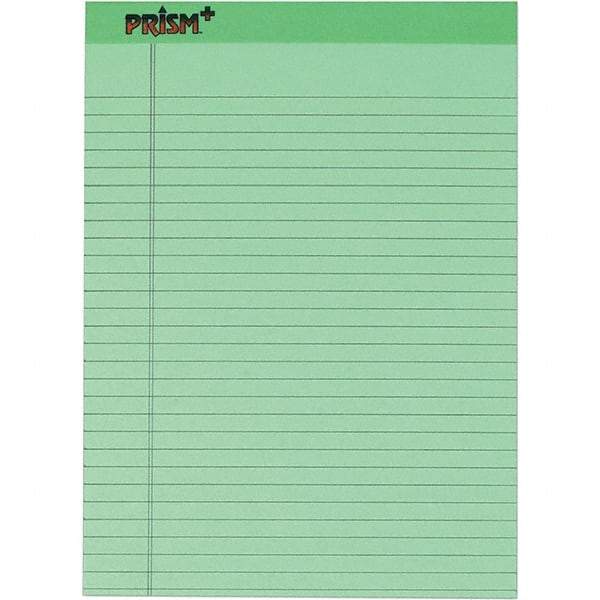 TOPS - 50 Sheet, 8-1/2 x 11-3/4", Legal/Wide (Style) Legal Pad - Pastel Green - USA Tool & Supply