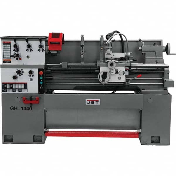 Jet - Bench, Engine & Toolroom Lathes Machine Type: Spindle Bore Spindle Speed Control: Geared Head - USA Tool & Supply