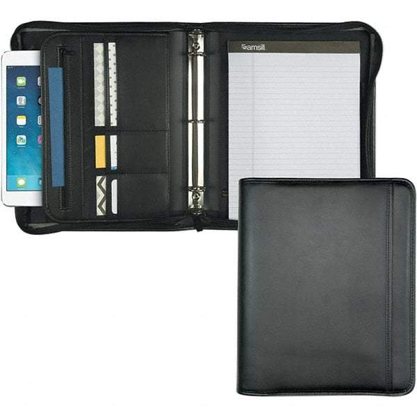 Samsill - 50 Sheet, 8-1/2 x 11", Writing Pad - Black - USA Tool & Supply