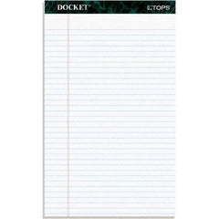 TOPS - 50 Sheet, 8-1/2 x 14", Legal/Wide (Style) Writing Pad - White - USA Tool & Supply