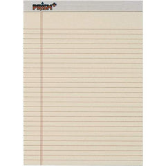 TOPS - 50 Sheet, 8-1/2 x 11-3/4", Legal/Wide (Style) Legal Pad - Pastel Ivory - USA Tool & Supply