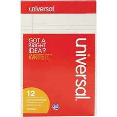 UNIVERSAL - 50 Sheet, 5 x 8", Narrow Note Pad - Gray - USA Tool & Supply